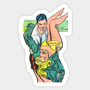 Man and woman Sticker